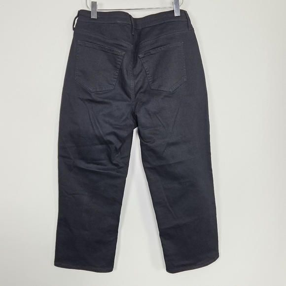 NYDJ Joni Capri MF0S8640 Lift Tuck Technology Relaxed Fit Black Jeans Size 6 - Picture 11 of 12